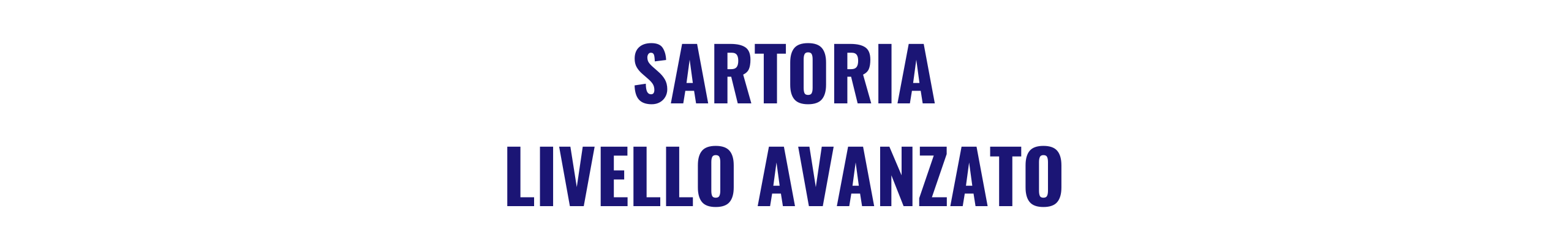 SARTORIA AVANZATO