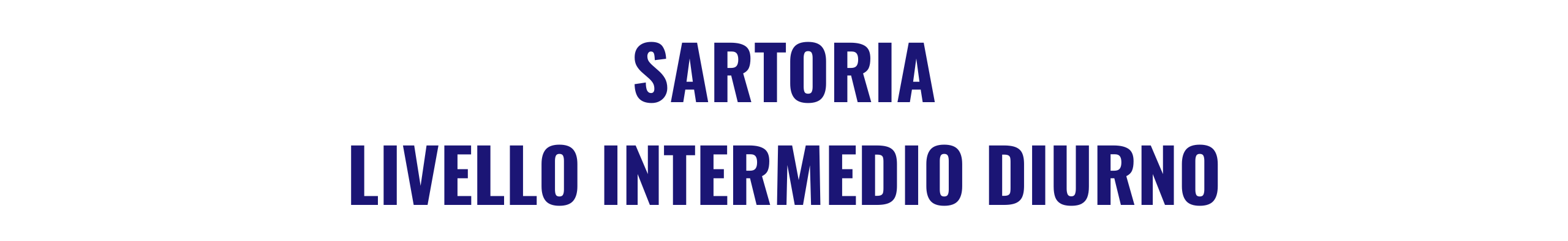 SARTORIA INTERMEDIO DIURNO